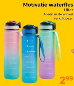 Trekpleister Motivatie Waterfles aanbieding