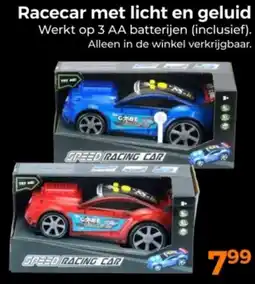 Trekpleister Racecar met licht en geluid aanbieding