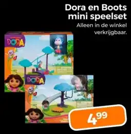 Trekpleister Dora en Boots mini Speelset aanbieding