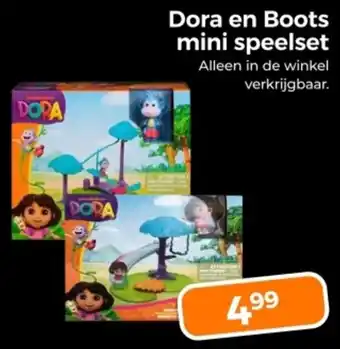 Trekpleister Dora en Boots mini Speelset aanbieding
