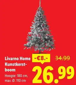 Lidl Livarno Home Kunstkerstboom aanbieding