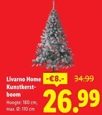 Lidl Livarno Home Kunstkerstboom aanbieding