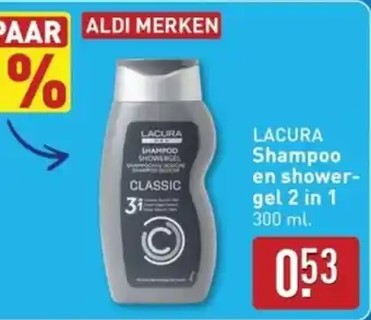 ALDI Lacura Shampoo en showergel 2 in 1 aanbieding