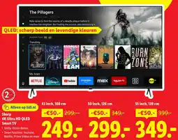 Lidl Sharp 4K Ultra HD QLED Smart TV aanbieding