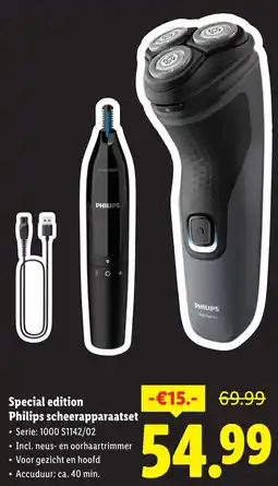 Lidl Special edition Philips scheerapparaatset aanbieding