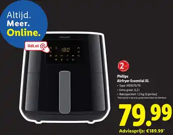 Lidl Philips Airfryer Essential XL aanbieding