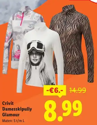 Lidl Crivit Damesskipully Glamour aanbieding