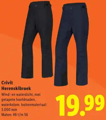 Lidl Crivit Herenskibroek aanbieding