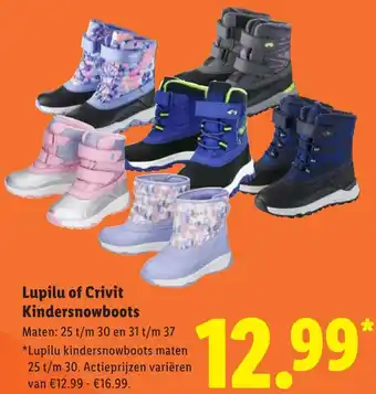 Lidl Lupilu of Crivit Kindersnowboots aanbieding