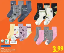 Lidl Lupilu 5 paar kinderthermosokken aanbieding