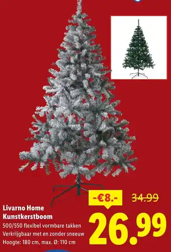 Lidl Livarno Home Kunstkerstboom aanbieding