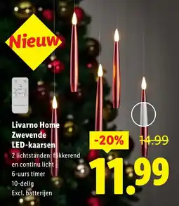Lidl Livarno Home Zwevende LED-kaarsen aanbieding
