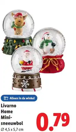 Lidl Livarno Home Mini-sneeuwbol aanbieding