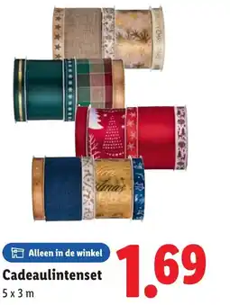 Lidl Cadeaulintenset aanbieding