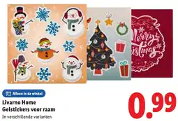 Lidl Livarno Home Gelstickers voor raam aanbieding