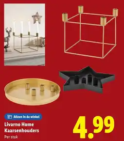Lidl Livarno Home Kaarsenhouders aanbieding