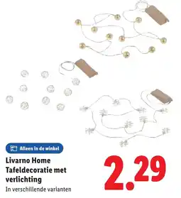 Lidl Livarno Home Tafeldecoratie met verlichting aanbieding