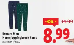 Lidl Esmara Men Herenjoggingbroek kerst aanbieding