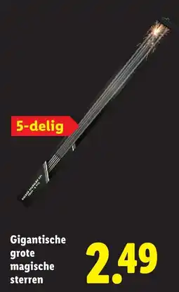 Lidl Gigantische grote magische sterren aanbieding