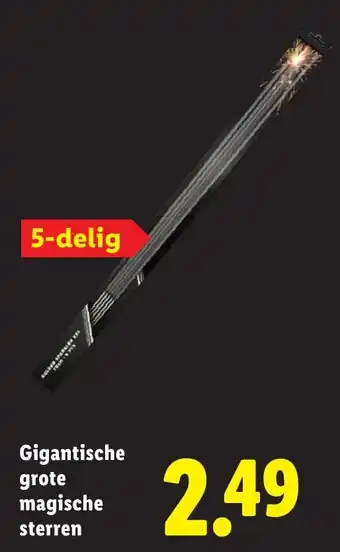 Lidl Gigantische grote magische sterren aanbieding
