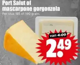 Dirk Port Salut of mascarpone gorgonzola aanbieding