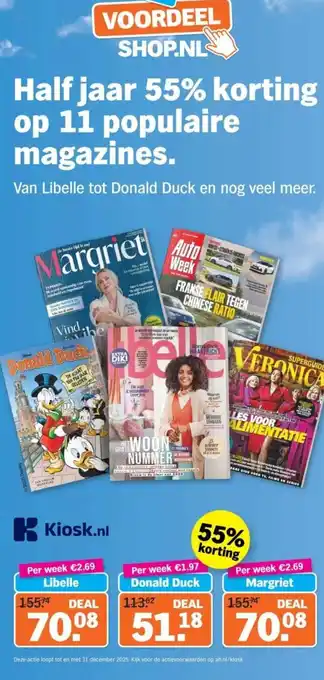 Albert Heijn Op 11 populaire magazines. aanbieding