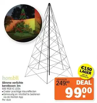 Albert Heijn Hombli Slimme verlichte kerstboom 3m aanbieding