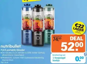 Albert Heijn Nutribullet FLEX portable blender aanbieding