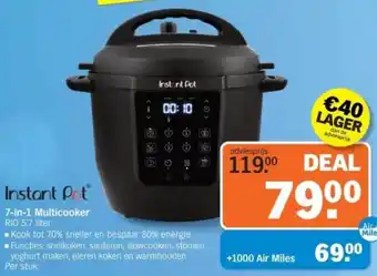Albert Heijn Instant Pot 7-in-1 Multicooker aanbieding