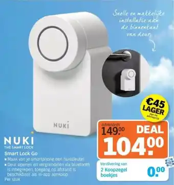 Albert Heijn Nuki Smart Lock Go aanbieding