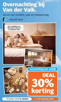 Albert Heijn Overnachting bij Van der Valk. aanbieding