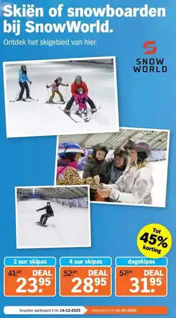 Albert Heijn Snow world aanbieding