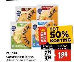 Vomar Voordeelmarkt Milner Gesneden Kaas aanbieding