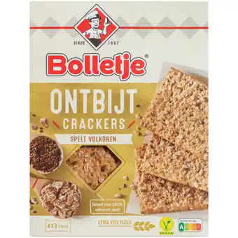 Dirk Bolletje Ontbijtcrackers spelt 4 x 3 stuks aanbieding
