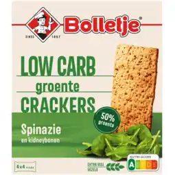 Dirk Bolletje Groentecrackers spinazie 4x4 st aanbieding