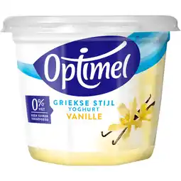 Dirk Optimel Yoghurt Griekse stijl vanille aanbieding