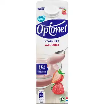 Dirk Optimel Yoghurt aardbei 0% vet aanbieding