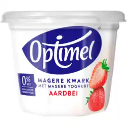 Dirk Optimel Magere kwark aardbei aanbieding
