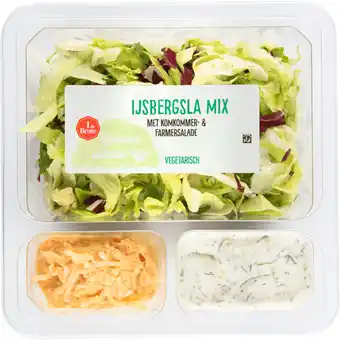 Dirk 1 de Beste Groene salade ijsbergsla mix komkommer & farmersalade aanbieding