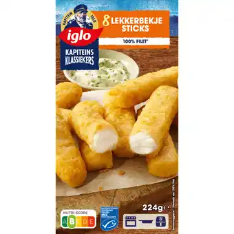Dirk Iglo Kapiteins Klassiekers Lekkerbekje sticks aanbieding