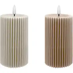 Dirk Yu-La Ledkaars candle rib 18 x7.5 cm aanbieding