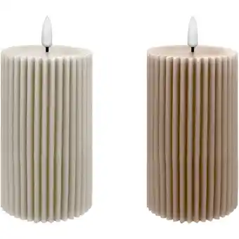 Dirk Yu-La Ledkaars candle rib 18 x7.5 cm aanbieding