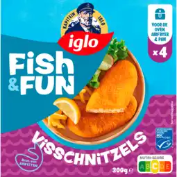Dirk Iglo Kapiteins Klassiekers Visschnitzels 4 stuks aanbieding