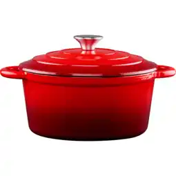 Dirk Alpina Braadpan gietijzer rood 24 cm aanbieding