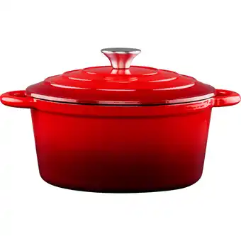 Dirk Alpina Braadpan gietijzer rood 24 cm aanbieding