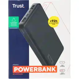 Dirk Trust primo powerbank 20.000mah zwart aanbieding