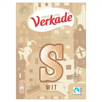 Dirk Verkade Chocolade letter S wit aanbieding