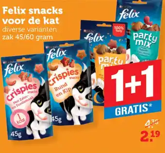 Coop Felix snacks voor de kat aanbieding