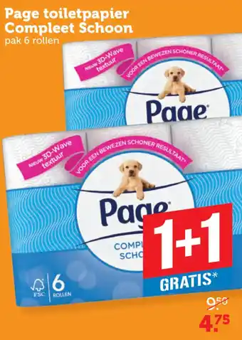 Coop Page toiletpapier Compleet Schoon aanbieding