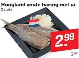 Coop Hoogland zoute haring met ui aanbieding